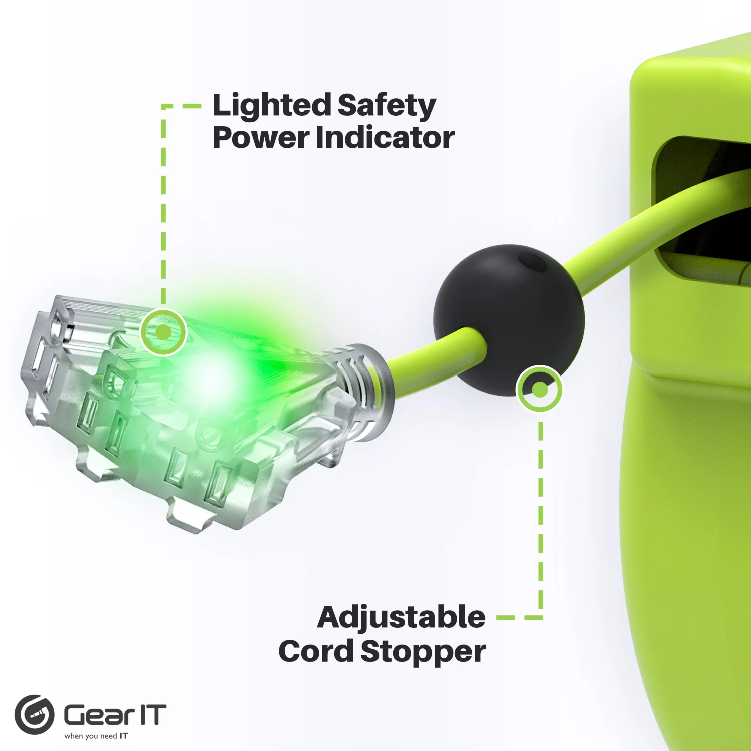 14AWG Retractable Cord Reel With Ceiling Mount, 45 Feet(Gearit 14 Awg 11 Amps 45 Feet Retractable Power Extension Cord Reel With Ceiling Mount Ul Listed 3 Outlets) 5 14AWG Retractable Cord Reel With Ceiling Mount, 45 Feet(Gearit 14 Awg 11 Amps 45 Feet Retractable Power Extension Cord Reel With Ceiling Mount Ul Listed 3 Outlets) - Image 5