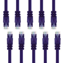 Cat6 Ethernet Patch Cable - Snagless RJ45, Stranded, 550Mhz, UTP, Pure Bare Copper Wire, 24AWG- Purple(Gearit Cat6 Ethernet Patch Cable Snagless Rj45 Stranded 550mhz Utp Pure Bare Copper Wire 24awg Purple) -GEARit Store 71stCxZ7WHL. SL1500