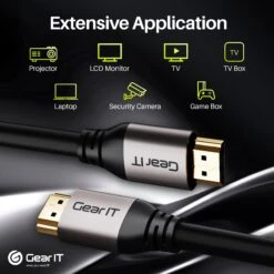 4K HDMI Cable CL3 Rated - HDMI 2.0b - 4K@60hz, Black(Gearit 4k Hdmi Cable Cl3 Rated Hdmi 2 0b 4k 60hz Black) -GEARit Store 7 5e4005fb 96e2 468b 86ea 024d5c1c709f