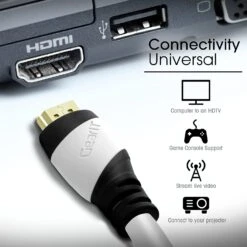 4K HDMI Cable - 35 Feet, 4K Resolution, White(Gearit 35 Feet 4k Hdmi Cable 4k Resolution White) -GEARit Store 813RlwroiOL. AC SL1500