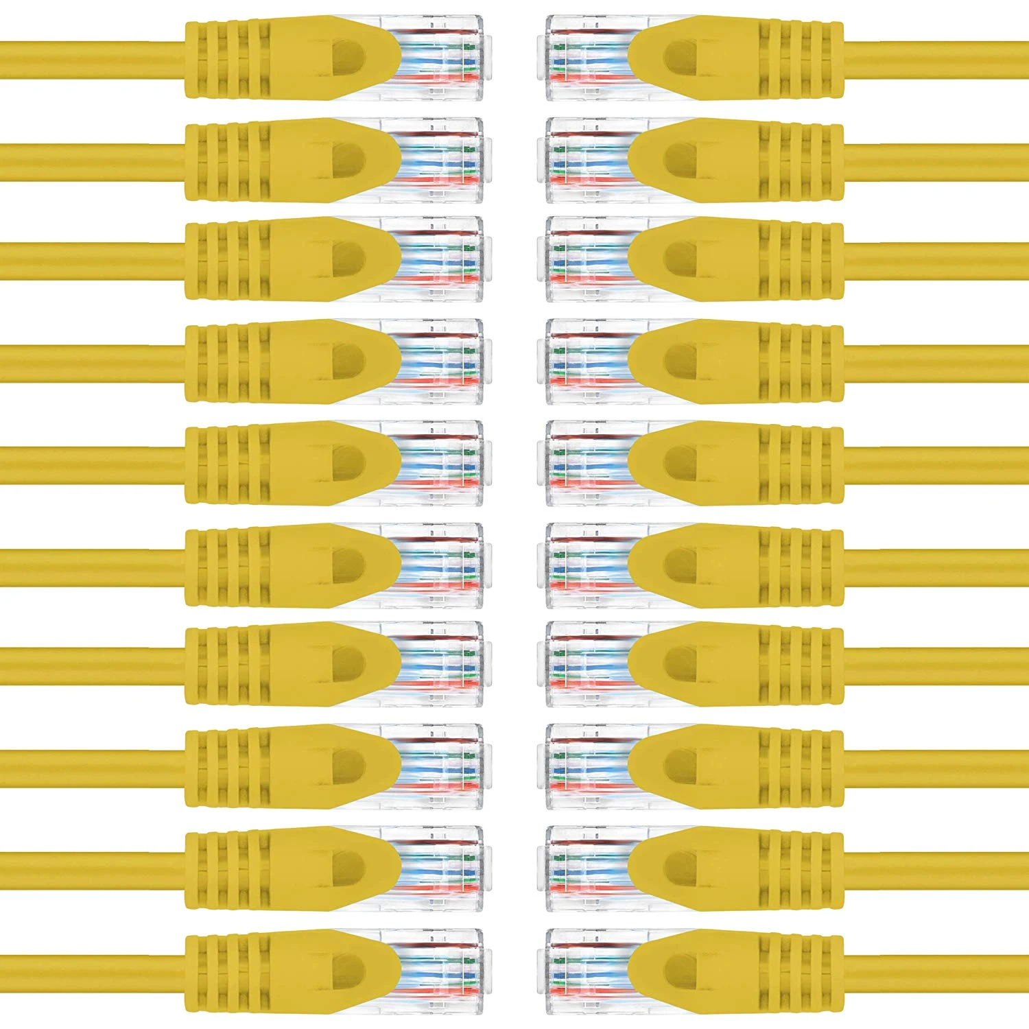 Flexible Soft Boot Cat6 Ethernet Patch Cable, Yellow(Gearit Cat6 Ethernet Patch Cable Premium Flexible Soft Tab Snagless Rj45 Stranded 550mhz Utp Pure Bare Copper Wire 24awg Yellow) 8 Flexible Soft Boot Cat6 Ethernet Patch Cable, Yellow(Gearit Cat6 Ethernet Patch Cable Premium Flexible Soft Tab Snagless Rj45 Stranded 550mhz Utp Pure Bare Copper Wire 24awg Yellow) - Image 8