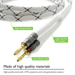 12 AWG Speaker Wire Cable With Banana Plugs(Gearit 12 Gauge Premium Heavy Duty Braided Speaker Wire Dual Gold Plated Banana Plug Tips Ofc Oxygen Free Copper Cable 12awg Black) -GEARit Store 8172O2RaB3L. SL1500