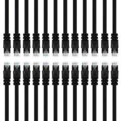 Cat5e Ethernet Patch Cable - Snagless RJ45, Stranded, 350Mhz, UTP, Pure Bare Copper Wire, 24AWG - Black(Gearit Cat5e Ethernet Patch Cable Snagless Rj45 Stranded 350mhz Utp Pure Bare Copper Wire 24awg Black) -GEARit Store 817dT8Zp17L. SL1500