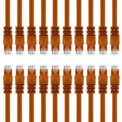 Cat6 Ethernet Patch Cable - Snagless RJ45, Stranded, 550Mhz, UTP, Pure Bare Copper Wire, 24AWG- Orange(Gearit Cat6 Ethernet Patch Cable Snagless Rj45 Stranded 550mhz Utp Pure Bare Copper Wire 24awg Orange) -GEARit Store 818E4aoLM7L. SL1500