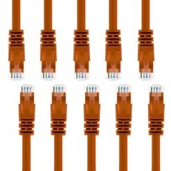 Cat6 Ethernet Patch Cable - Snagless RJ45, Stranded, 550Mhz, UTP, Pure Bare Copper Wire, 24AWG- Orange(Gearit Cat6 Ethernet Patch Cable Snagless Rj45 Stranded 550mhz Utp Pure Bare Copper Wire 24awg Orange) -GEARit Store 81aIgpqqOxL. SL1500