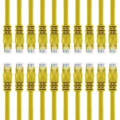 Cat6 Ethernet Patch Cable - Snagless RJ45, Stranded, 550Mhz, UTP, Pure Bare Copper Wire, 24AWG- Yellow(Gearit Cat6 Ethernet Patch Cable Snagless Rj45 Stranded 550mhz Utp Pure Bare Copper Wire 24awg Yellow) -GEARit Store 81iOgQ365SL. SL1500