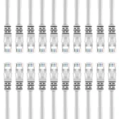 Cat6 Ethernet Patch Cable - Snagless RJ45, Stranded, 550Mhz, UTP, Pure Bare Copper Wire, 24AWG- White(Gearit Cat6 Ethernet Patch Cable Snagless Rj45 Stranded 550mhz Utp Pure Bare Copper Wire 24awg White) -GEARit Store 81jYuurxyjL. SL1500