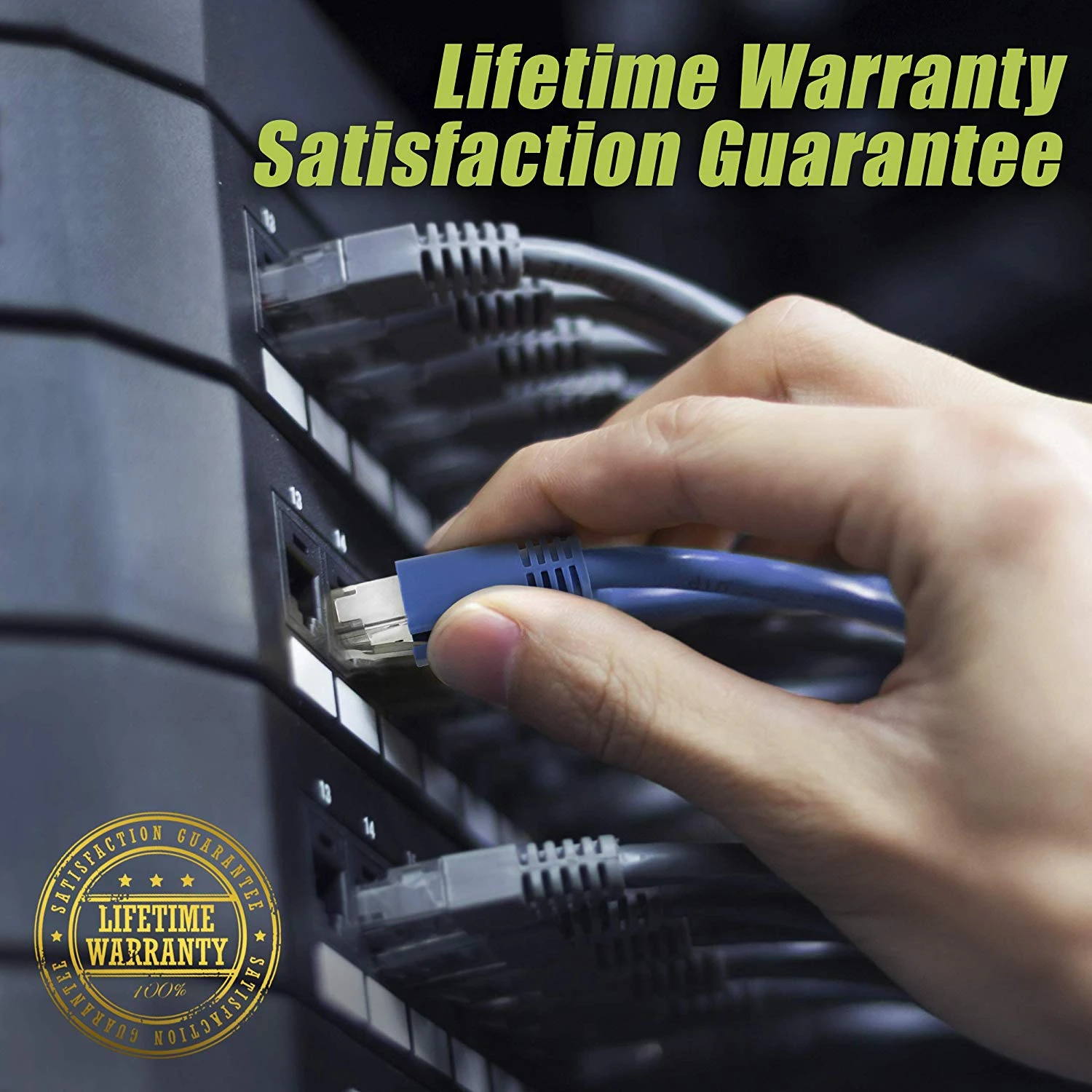 Cat8 Ethernet Patch Cable - S/FTP - 24 AWG - 10Gbps/25Gbps/40Gpbs, 2GHz 2000Mhz, Blue(Gearit Cat8 Ethernet Patch Cable S Ftp 24awgm 10gbps 25gbps 40gpbs 2ghz 2000mhz Category8 Blue) 6 Cat8 Ethernet Patch Cable - S/FTP - 24 AWG - 10Gbps/25Gbps/40Gpbs, 2GHz 2000Mhz, Blue(Gearit Cat8 Ethernet Patch Cable S Ftp 24awgm 10gbps 25gbps 40gpbs 2ghz 2000mhz Category8 Blue) - Image 6