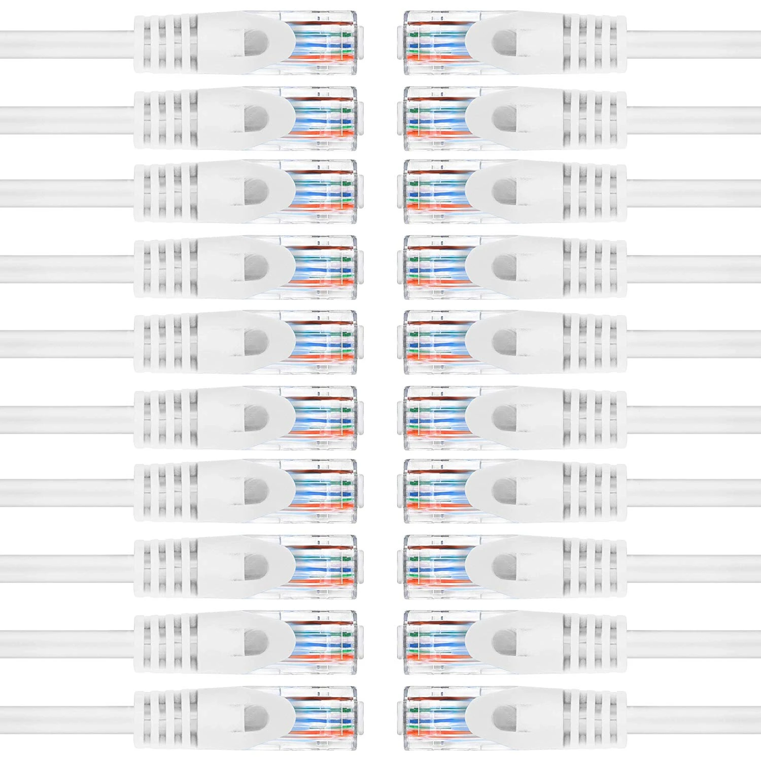 Flexible Soft Boot Cat6 Ethernet Patch Cable, White(Gearit Cat6 Ethernet Patch Cable Premium Flexible Soft Tab Snagless Rj45 Stranded 550mhz Utp Pure Bare Copper Wire 24awg White) 8 Flexible Soft Boot Cat6 Ethernet Patch Cable, White(Gearit Cat6 Ethernet Patch Cable Premium Flexible Soft Tab Snagless Rj45 Stranded 550mhz Utp Pure Bare Copper Wire 24awg White) - Image 8