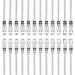 Cat6 Ethernet Patch Cable - Snagless RJ45, Stranded, 550Mhz, UTP, Pure Bare Copper Wire, 24AWG- White(Gearit Cat6 Ethernet Patch Cable Snagless Rj45 Stranded 550mhz Utp Pure Bare Copper Wire 24awg White) -GEARit Store 81qT2yBmOjL. SL1500