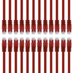 Cat6 Ethernet Patch Cable - Snagless RJ45, Stranded, 550Mhz, UTP, Pure Bare Copper Wire, 24AWG- Red(Gearit Cat6 Ethernet Patch Cable Snagless Rj45 Stranded 550mhz Utp Pure Bare Copper Wire 24awg Red) -GEARit Store 81subRp3TGL. SL1500