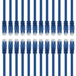 Cat5e Ethernet Patch Cable - Snagless RJ45, Stranded, 350Mhz, UTP, Pure Bare Copper Wire, 24AWG - Blue(Gearit Cat5e Ethernet Patch Cable Snagless Rj45 Stranded 350mhz Utp Pure Bare Copper Wire 24awg Blue) -GEARit Store 81uNMLjrDnL. SL1500