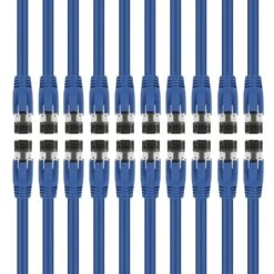 Cat8 Ethernet Patch Cable - S/FTP - 24 AWG - 10Gbps/25Gbps/40Gpbs, 2GHz 2000Mhz, Blue(Gearit Cat8 Ethernet Patch Cable S Ftp 24awgm 10gbps 25gbps 40gpbs 2ghz 2000mhz Category8 Blue) 19 Cat8 Ethernet Patch Cable - S/FTP - 24 AWG - 10Gbps/25Gbps/40Gpbs, 2GHz 2000Mhz, Blue(Gearit Cat8 Ethernet Patch Cable S Ftp 24awgm 10gbps 25gbps 40gpbs 2ghz 2000mhz Category8 Blue) -GEARit Store 81xNdTPsidL. SL1500