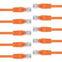 Flexible Soft Boot Cat6 Ethernet Patch Cable, Orange(Gearit Cat6 Ethernet Patch Cable Premium Flexible Soft Tab Snagless Rj45 Stranded 550mhz Utp Pure Bare Copper Wire 24awg Orange) -GEARit Store 81xcId 2B0OWL. SL1500