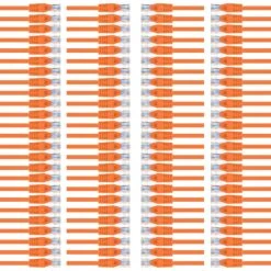 Flexible Soft Boot Cat6 Ethernet Patch Cable, Orange(Gearit Cat6 Ethernet Patch Cable Premium Flexible Soft Tab Snagless Rj45 Stranded 550mhz Utp Pure Bare Copper Wire 24awg Orange) -GEARit Store 919uAIFLWmL. SL1500