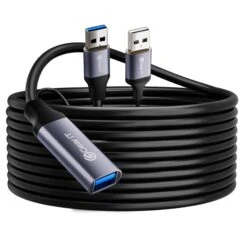 Active USB 3.0 Extension Cable With Signal Booster, Black(Gearit Active Usb Extension Cable 50 Feet With Signal Booster Cable Usb 3 0 Black) -GEARit Store Active 20Cable 20Ft