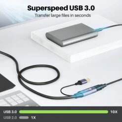 Active USB 3.0 Extension Cable With Signal Booster, Black(Gearit Active Usb Extension Cable 50 Feet With Signal Booster Cable Usb 3 0 Black) -GEARit Store Active 20Cable 2 fb6c8caa 237e 4361 a1be f7eecc5b5b57