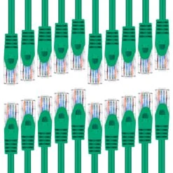 Flexible Soft Boot Cat6 Ethernet Patch Cable, Green(Gearit Cat6 Ethernet Patch Cable Premium Flexible Soft Tab Snagless Rj45 Stranded 550mhz Utp Pure Bare Copper Wire 24awg Green) 16 Flexible Soft Boot Cat6 Ethernet Patch Cable, Green(Gearit Cat6 Ethernet Patch Cable Premium Flexible Soft Tab Snagless Rj45 Stranded 550mhz Utp Pure Bare Copper Wire 24awg Green) -GEARit Store Cat5 Gr 20