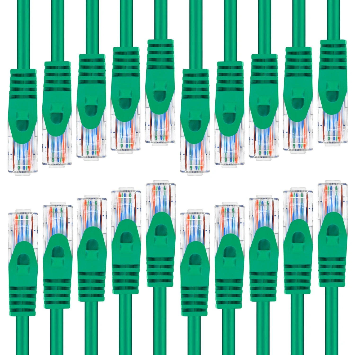 Flexible Soft Boot Cat6 Ethernet Patch Cable, Green(Gearit Cat6 Ethernet Patch Cable Premium Flexible Soft Tab Snagless Rj45 Stranded 550mhz Utp Pure Bare Copper Wire 24awg Green) 3 Flexible Soft Boot Cat6 Ethernet Patch Cable, Green(Gearit Cat6 Ethernet Patch Cable Premium Flexible Soft Tab Snagless Rj45 Stranded 550mhz Utp Pure Bare Copper Wire 24awg Green) - Image 3