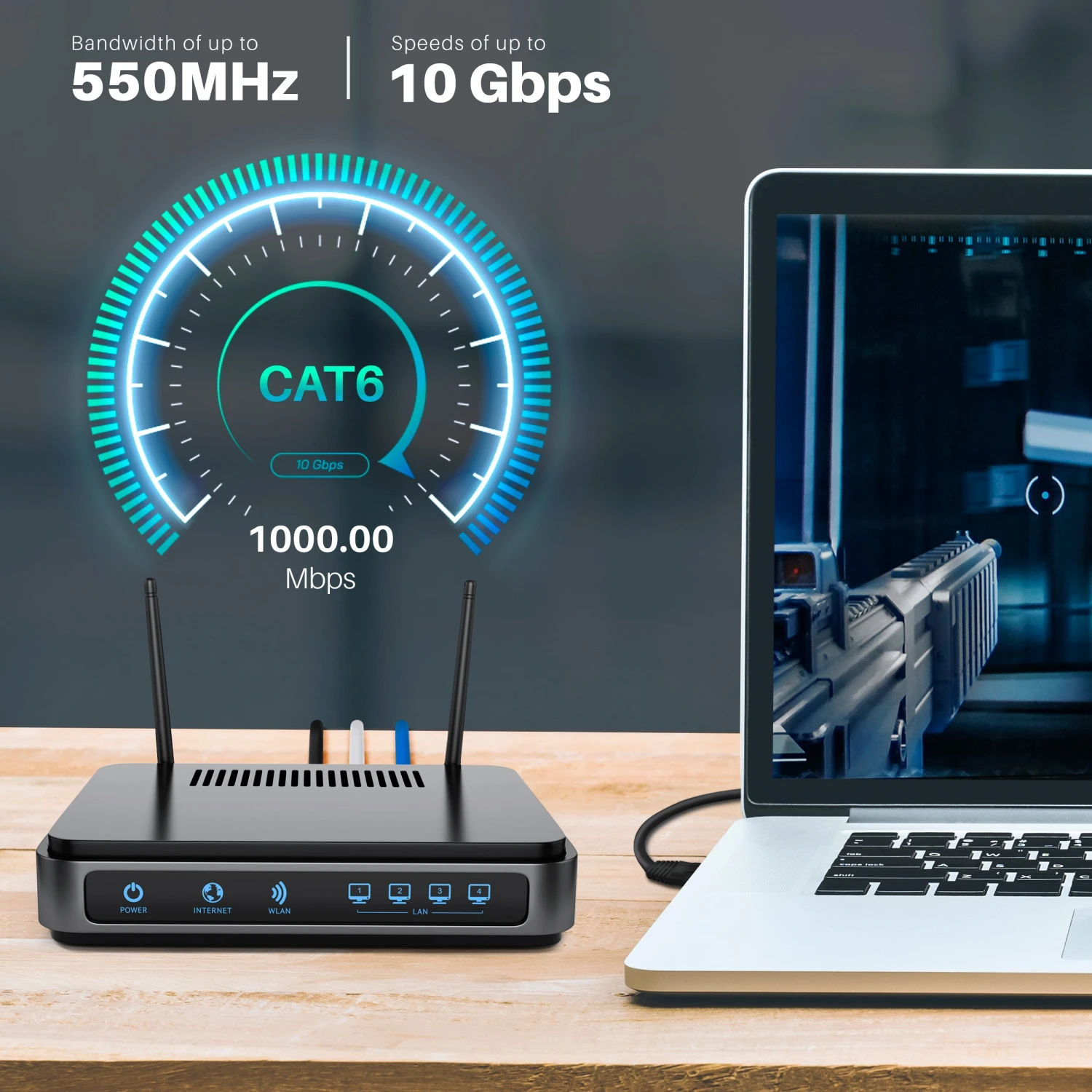 Cat6 Ethernet Patch Cable (2-Pack) - CCA Network Cord - UTP, Black & Blue(Gearit 2 Pack Cat6 Ethernet Patch Cable Cca Network Cord Utp Black Blue) 6 Cat6 Ethernet Patch Cable (2-Pack) - CCA Network Cord - UTP, Black & Blue(Gearit 2 Pack Cat6 Ethernet Patch Cable Cca Network Cord Utp Black Blue) - Image 6