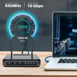 Cat6 Ethernet Patch Cable (2-Pack) - CCA Network Cord - UTP, Black & Blue(Gearit 2 Pack Cat6 Ethernet Patch Cable Cca Network Cord Utp Black Blue) 32 Cat6 Ethernet Patch Cable (2-Pack) - CCA Network Cord - UTP, Black & Blue(Gearit 2 Pack Cat6 Ethernet Patch Cable Cca Network Cord Utp Black Blue) -GEARit Store Cat6CCA Bu 6 64ea8f88 1046 4049 b8f6 0e4d48273be3