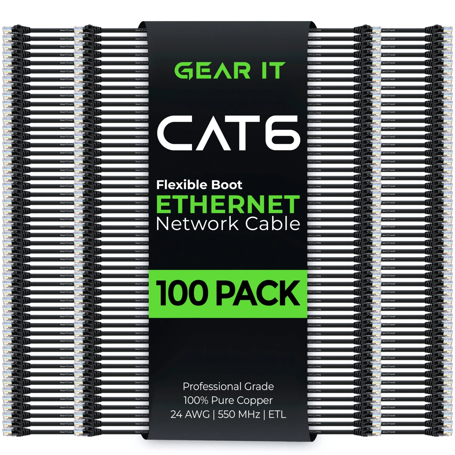 Flexible Soft Boot Cat6 Ethernet Patch Cable, Black(Gearit Cat6 Ethernet Patch Cable Premium Flexible Soft Tab Snagless Rj45 Stranded 550mhz Utp Pure Bare Copper Wire 24awg Black) 11 Flexible Soft Boot Cat6 Ethernet Patch Cable, Black(Gearit Cat6 Ethernet Patch Cable Premium Flexible Soft Tab Snagless Rj45 Stranded 550mhz Utp Pure Bare Copper Wire 24awg Black) - Image 11