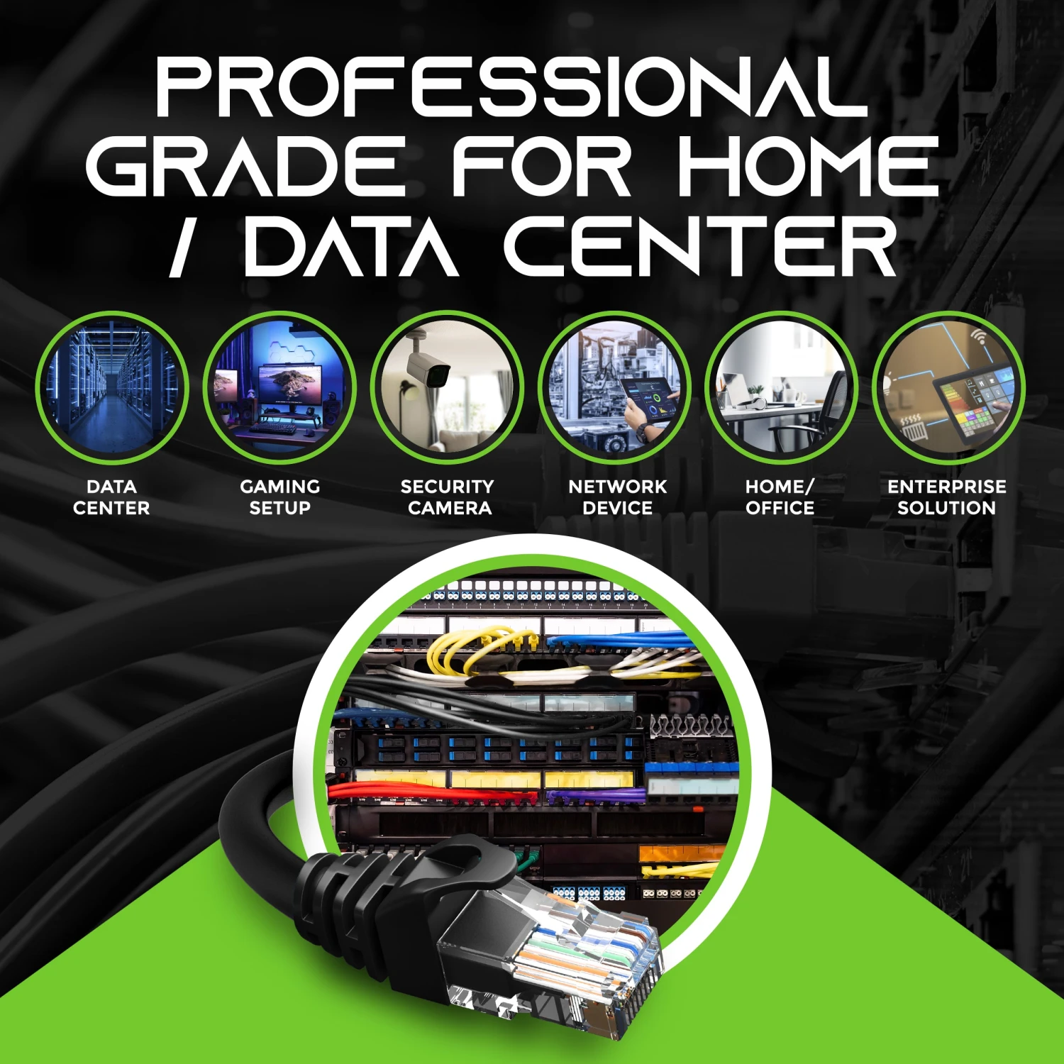 Flexible Soft Boot Cat6 Ethernet Patch Cable, Black(Gearit Cat6 Ethernet Patch Cable Premium Flexible Soft Tab Snagless Rj45 Stranded 550mhz Utp Pure Bare Copper Wire 24awg Black) 3 Flexible Soft Boot Cat6 Ethernet Patch Cable, Black(Gearit Cat6 Ethernet Patch Cable Premium Flexible Soft Tab Snagless Rj45 Stranded 550mhz Utp Pure Bare Copper Wire 24awg Black) - Image 3