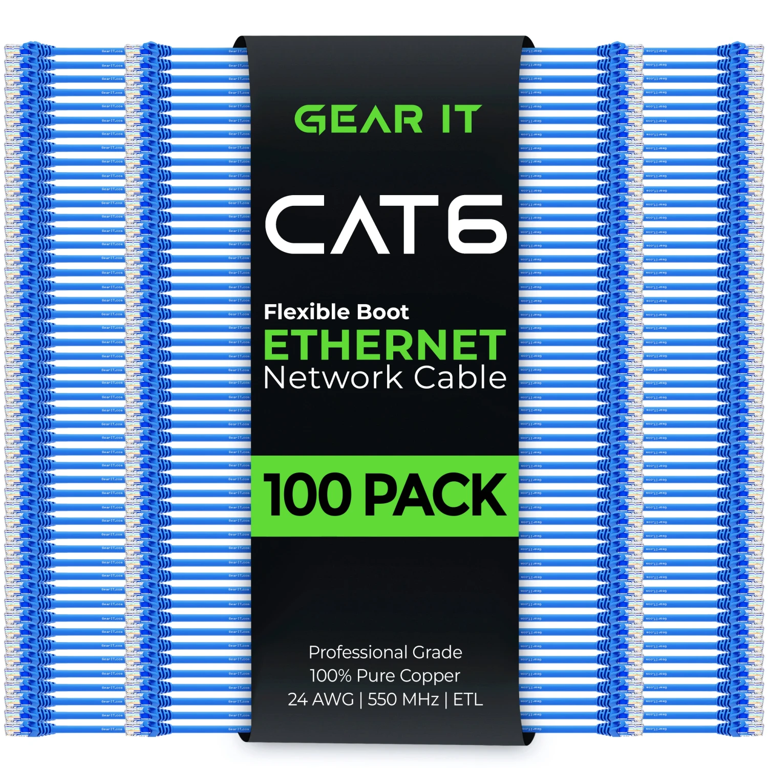 Flexible Soft Boot Cat6 Ethernet Patch Cable, Blue(Gearit Cat6 Ethernet Patch Cable Premium Flexible Soft Tab Snagless Rj45 Stranded 550mhz Utp Pure Bare Copper Wire 24awg Blue) 12 Flexible Soft Boot Cat6 Ethernet Patch Cable, Blue(Gearit Cat6 Ethernet Patch Cable Premium Flexible Soft Tab Snagless Rj45 Stranded 550mhz Utp Pure Bare Copper Wire 24awg Blue) - Image 12