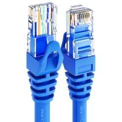 Flexible Soft Boot Cat6 Ethernet Patch Cable, Blue(Gearit Cat6 Ethernet Patch Cable Premium Flexible Soft Tab Snagless Rj45 Stranded 550mhz Utp Pure Bare Copper Wire 24awg Blue)