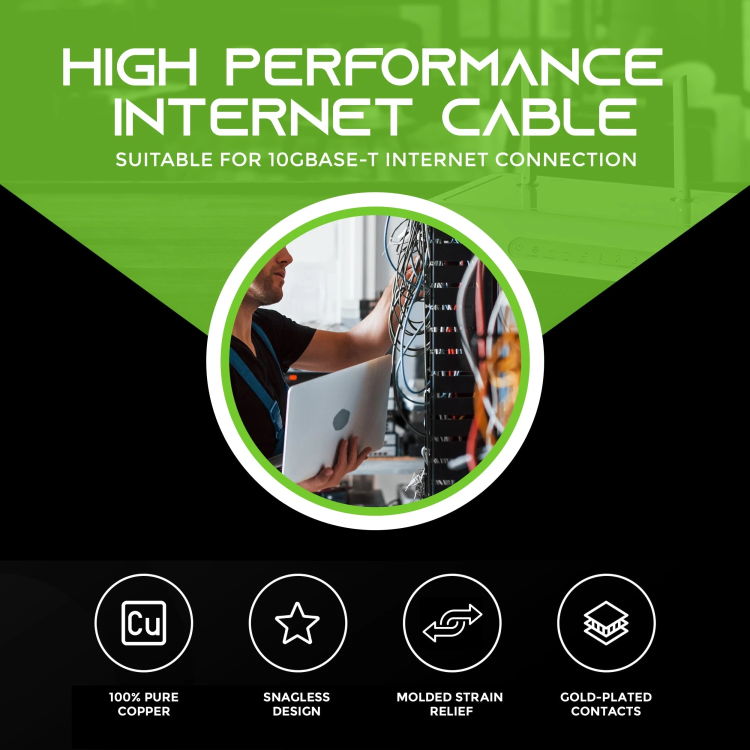 Cat 6 Ethernet Patch Cable (50-Pack)(Cat 6 Ethernet Patch Cable 50 Pack) 2 Cat 6 Ethernet Patch Cable (50-Pack)(Cat 6 Ethernet Patch Cable 50 Pack) - Image 2