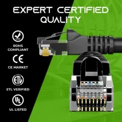 Cat 6 Ethernet Patch Cable (10-Pack)(Cat 6 Ethernet Patch Cable 10 Pack) -GEARit Store Cat6 20Black 4