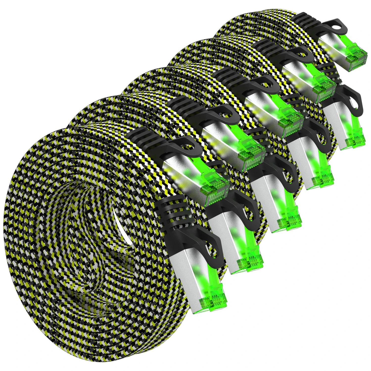 Cat 7 Ethernet Cable 10 Feet - 32 AWG Flat Patch Cable - Nylon Braided(Gearit Cat 7 Ethernet Cable 10 Feet 32 Awg Flat Patch Cable Nylon Braided) 17 Cat 7 Ethernet Cable 10 Feet - 32 AWG Flat Patch Cable - Nylon Braided(Gearit Cat 7 Ethernet Cable 10 Feet 32 Awg Flat Patch Cable Nylon Braided) - Image 17
