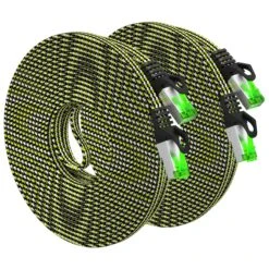 Cat7 Ethernet Cable 25 Feet - 32 AWG Flat Patch Cable - Nylon Braided(Gearit Cat 7 Ethernet Cable 25 Feet 32 Awg Flat Patch Cable Nylon Braided) 28 Cat7 Ethernet Cable 25 Feet - 32 AWG Flat Patch Cable - Nylon Braided(Gearit Cat 7 Ethernet Cable 25 Feet 32 Awg Flat Patch Cable Nylon Braided) -GEARit Store Cat7 25FT 2PK