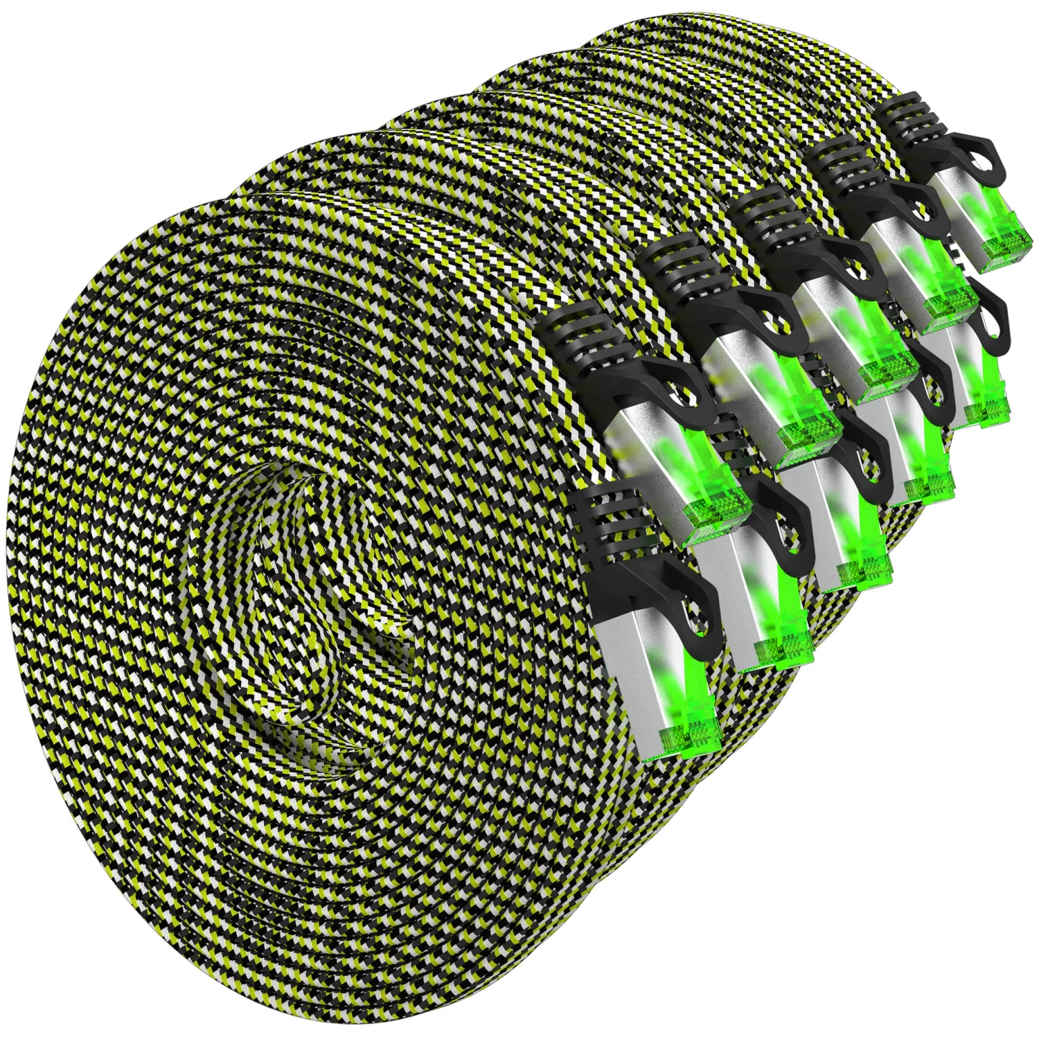 Cat7 Ethernet Cable 25 Feet - 32 AWG Flat Patch Cable - Nylon Braided(Gearit Cat 7 Ethernet Cable 25 Feet 32 Awg Flat Patch Cable Nylon Braided) 17 Cat7 Ethernet Cable 25 Feet - 32 AWG Flat Patch Cable - Nylon Braided(Gearit Cat 7 Ethernet Cable 25 Feet 32 Awg Flat Patch Cable Nylon Braided) - Image 17