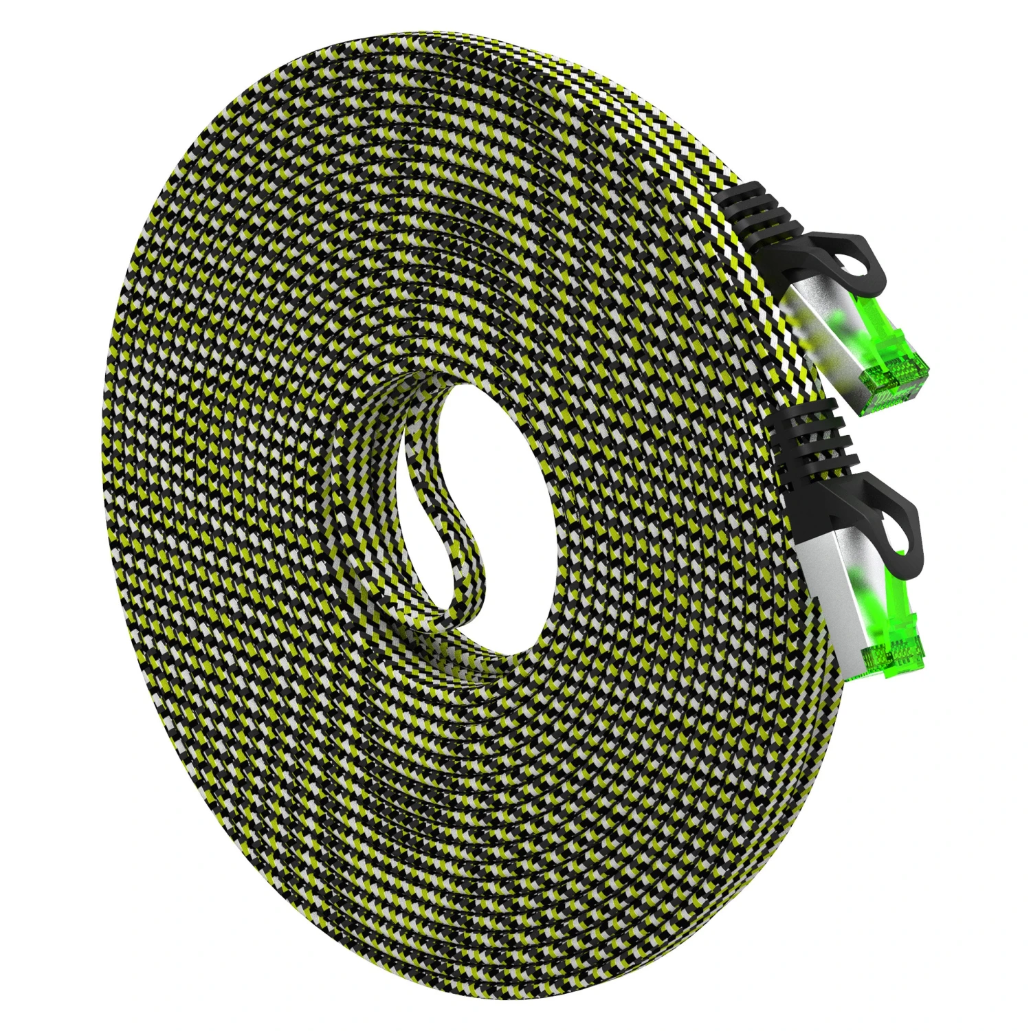 Cat7 Ethernet Cable 33 Feet - 32 AWG Flat Patch Cable - Nylon Braided(Gearit Cat 7 Ethernet Cable 33 Feet 32 Awg Flat Patch Cable Nylon Braided) 1 Cat7 Ethernet Cable 33 Feet - 32 AWG Flat Patch Cable - Nylon Braided(Gearit Cat 7 Ethernet Cable 33 Feet 32 Awg Flat Patch Cable Nylon Braided)