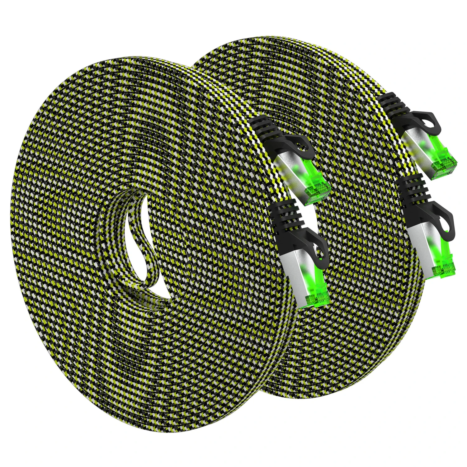 Cat7 Ethernet Cable 33 Feet - 32 AWG Flat Patch Cable - Nylon Braided(Gearit Cat 7 Ethernet Cable 33 Feet 32 Awg Flat Patch Cable Nylon Braided) 9 Cat7 Ethernet Cable 33 Feet - 32 AWG Flat Patch Cable - Nylon Braided(Gearit Cat 7 Ethernet Cable 33 Feet 32 Awg Flat Patch Cable Nylon Braided) - Image 9