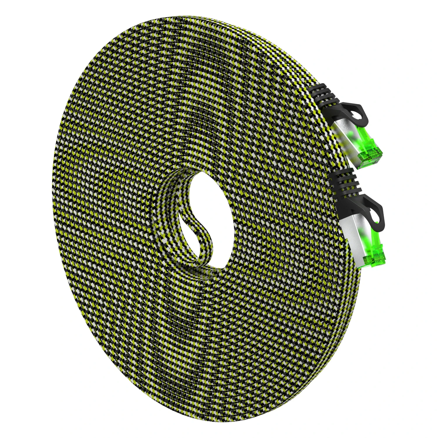 Cat7 Ethernet Cable 50 Feet - 32 AWG Flat Patch Cable - Nylon Braided(Copy Of Gearit Cat 7 Ethernet Cable 25 Feet 32 Awg Flat Patch Cable Nylon Braided) 1 Cat7 Ethernet Cable 50 Feet - 32 AWG Flat Patch Cable - Nylon Braided(Copy Of Gearit Cat 7 Ethernet Cable 25 Feet 32 Awg Flat Patch Cable Nylon Braided)