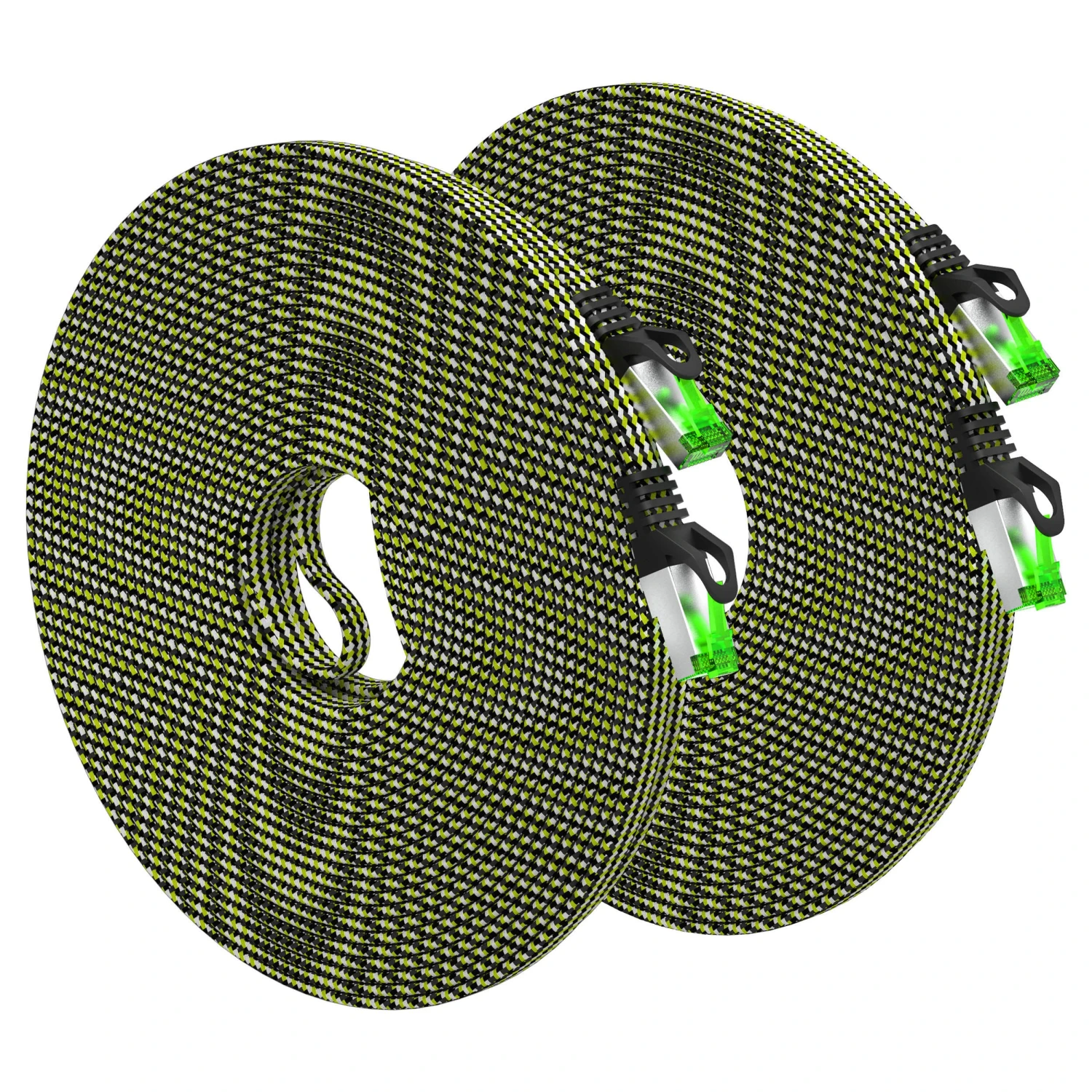 Cat7 Ethernet Cable 50 Feet - 32 AWG Flat Patch Cable - Nylon Braided(Copy Of Gearit Cat 7 Ethernet Cable 25 Feet 32 Awg Flat Patch Cable Nylon Braided) 9 Cat7 Ethernet Cable 50 Feet - 32 AWG Flat Patch Cable - Nylon Braided(Copy Of Gearit Cat 7 Ethernet Cable 25 Feet 32 Awg Flat Patch Cable Nylon Braided) - Image 9