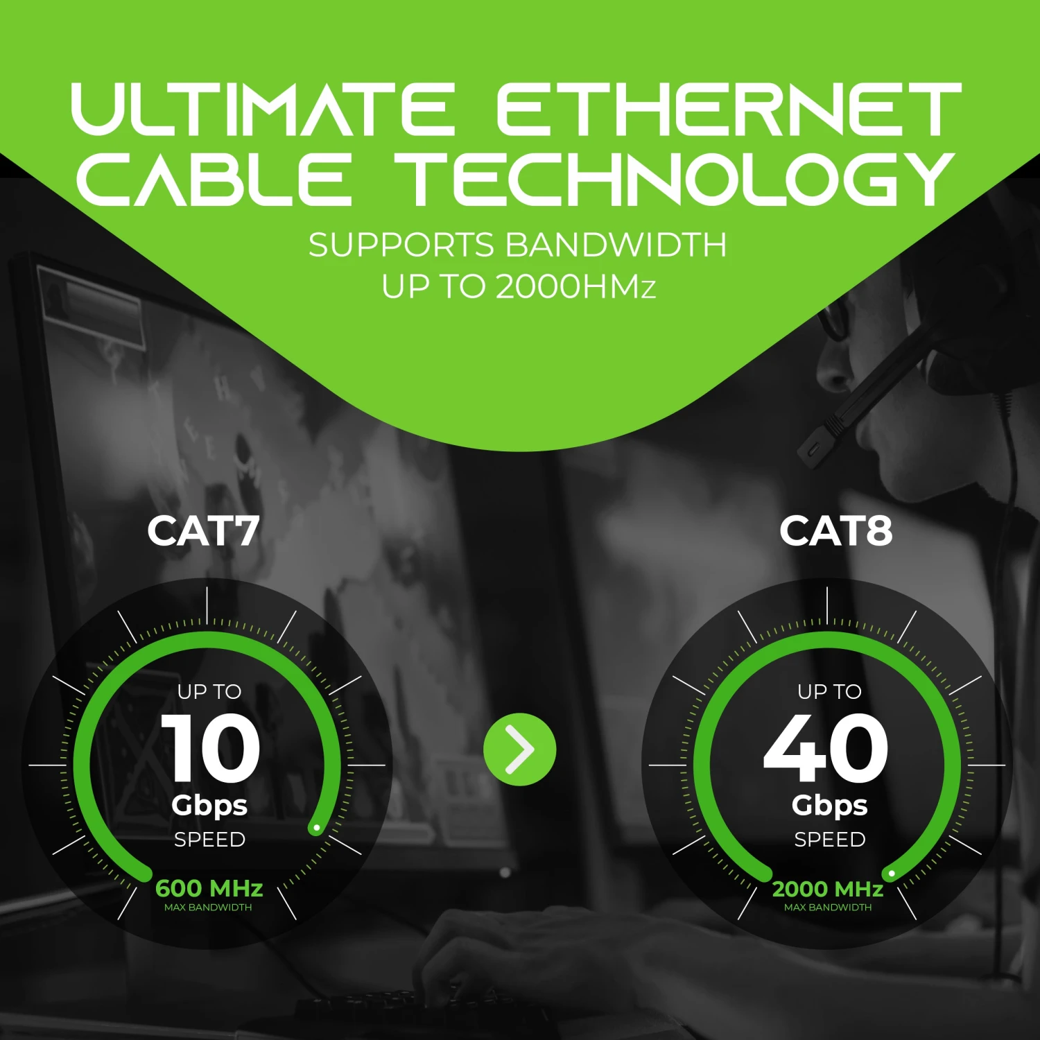 Cat8 Outdoor Ethernet Cable - Waterproof, Direct Burial, In-Ground, LLDPE, Black(Gearit Cat8 Outdoor Ethernet Cable Waterproof Direct Burial In Ground Lldpe Black) 4 Cat8 Outdoor Ethernet Cable - Waterproof, Direct Burial, In-Ground, LLDPE, Black(Gearit Cat8 Outdoor Ethernet Cable Waterproof Direct Burial In Ground Lldpe Black) - Image 4