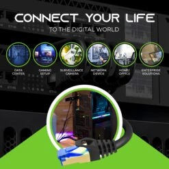 Cat8 Outdoor Ethernet Cable - Waterproof, Direct Burial, In-Ground, LLDPE, Black(Gearit Cat8 Outdoor Ethernet Cable Waterproof Direct Burial In Ground Lldpe Black) 15 Cat8 Outdoor Ethernet Cable - Waterproof, Direct Burial, In-Ground, LLDPE, Black(Gearit Cat8 Outdoor Ethernet Cable Waterproof Direct Burial In Ground Lldpe Black) -GEARit Store Cat8Outdoor 6