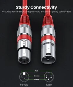 DMX Extension Cable For Stage Lighting 6-Pack(Gearit 6 Pack Dmx Male To Dmx Female Stage Lighting Cable Xlr Compatible) -GEARit Store DMX Color 5