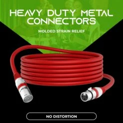 XLR Male To Female Microphone Extension Cable, Multicolor(Gearit Xlr Male To Female Microphone Extension Cable Multicolor) -GEARit Store GDI XLR MF 1HFT MC 6PK 04