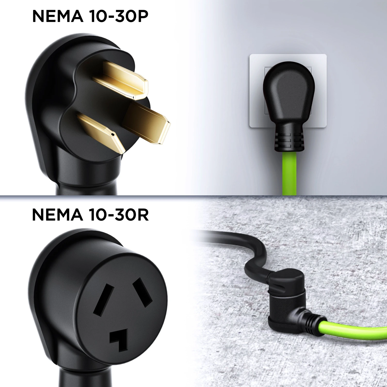 10/3 30 Amp NEMA 10-30P To 10-30R STW Extension Cord(Gearit 10 3 30 Amp Nema 10 30p To 10 30r Stw Extension Cord) 2 10/3 30 Amp NEMA 10-30P To 10-30R STW Extension Cord(Gearit 10 3 30 Amp Nema 10 30p To 10 30r Stw Extension Cord) - Image 2