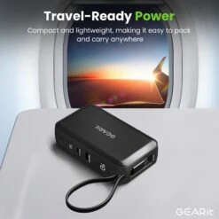 GEARit 3-in-1 65W GaN Charger, 10000mAh Power Bank With Built-in USB-C Cable(Gearit 10000mah Qi2 Wireless Charging Magsafe Power Bank With Built In Usb C Cable Copy) 13 GEARit 3-in-1 65W GaN Charger, 10000mAh Power Bank With Built-in USB-C Cable(Gearit 10000mah Qi2 Wireless Charging Magsafe Power Bank With Built In Usb C Cable Copy) -GEARit Store GI 10K65W C2A1 BK 6