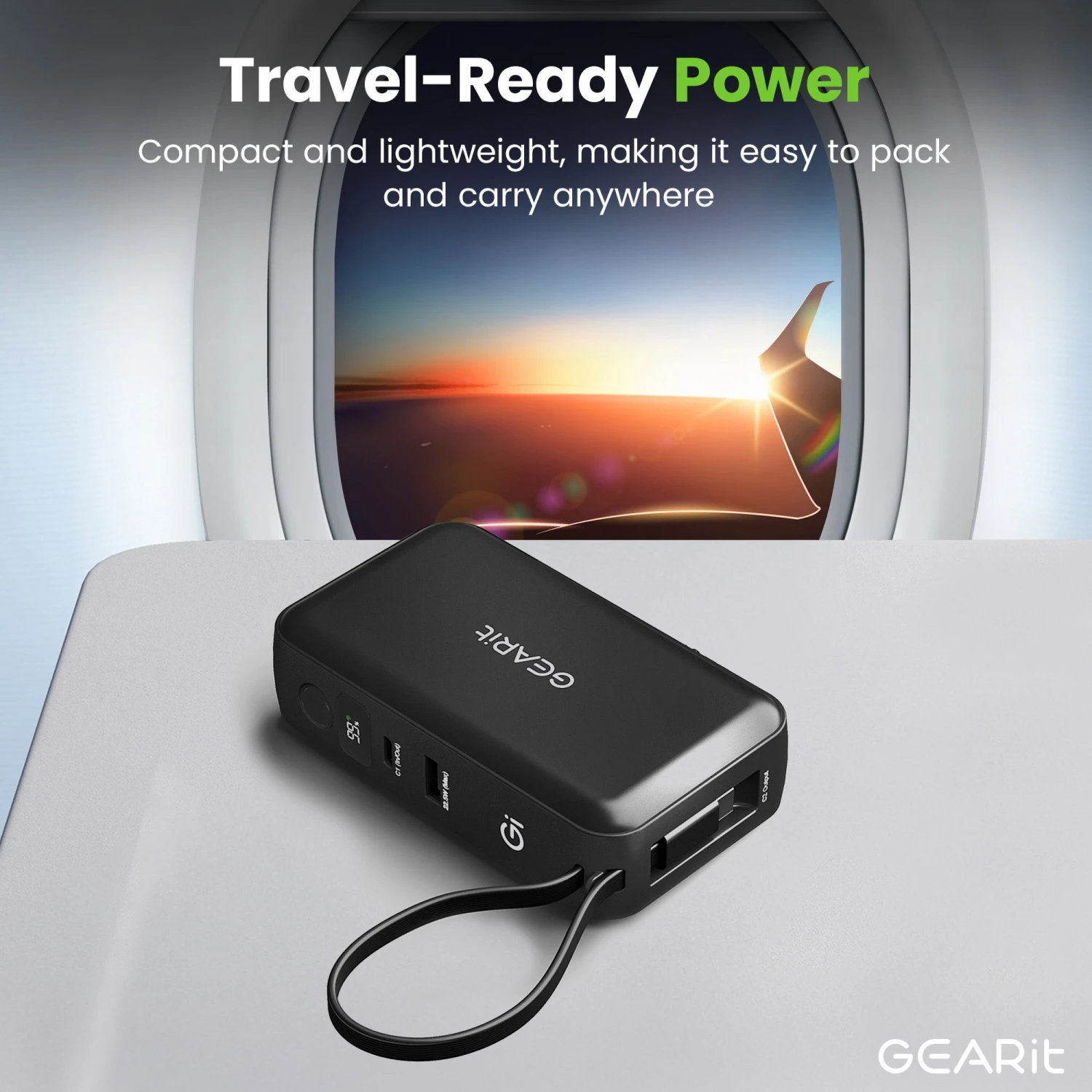 GEARit 3-in-1 65W GaN Charger, 10000mAh Power Bank With Built-in USB-C Cable(Gearit 10000mah Qi2 Wireless Charging Magsafe Power Bank With Built In Usb C Cable Copy) 6 GEARit 3-in-1 65W GaN Charger, 10000mAh Power Bank With Built-in USB-C Cable(Gearit 10000mah Qi2 Wireless Charging Magsafe Power Bank With Built In Usb C Cable Copy) - Image 6