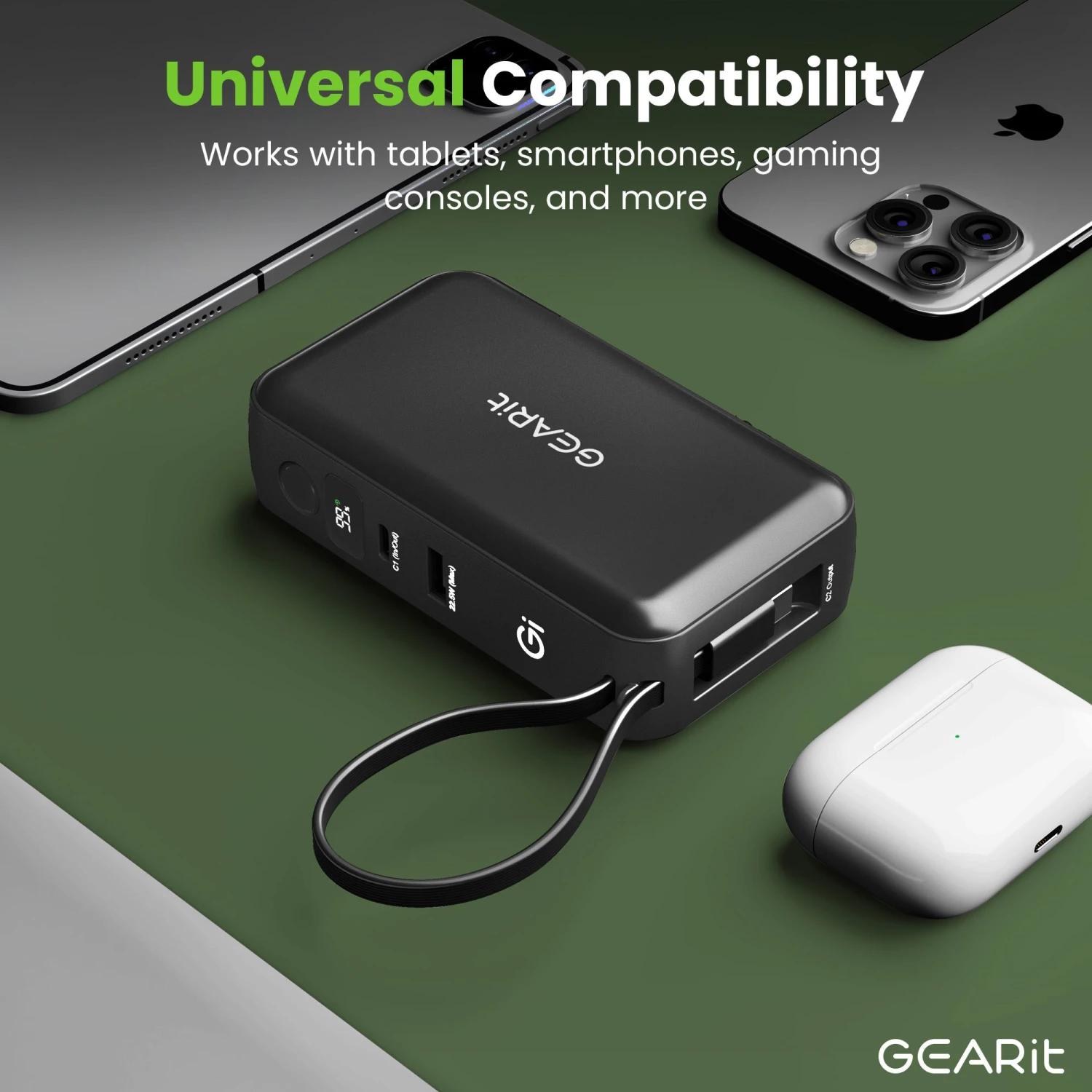 GEARit 3-in-1 65W GaN Charger, 10000mAh Power Bank With Built-in USB-C Cable(Gearit 10000mah Qi2 Wireless Charging Magsafe Power Bank With Built In Usb C Cable Copy) 8 GEARit 3-in-1 65W GaN Charger, 10000mAh Power Bank With Built-in USB-C Cable(Gearit 10000mah Qi2 Wireless Charging Magsafe Power Bank With Built In Usb C Cable Copy) - Image 8