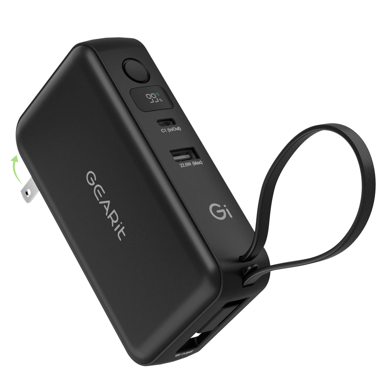 GEARit 3-in-1 65W GaN Charger, 10000mAh Power Bank With Built-in USB-C Cable(Gearit 10000mah Qi2 Wireless Charging Magsafe Power Bank With Built In Usb C Cable Copy) 1 GEARit 3-in-1 65W GaN Charger, 10000mAh Power Bank With Built-in USB-C Cable(Gearit 10000mah Qi2 Wireless Charging Magsafe Power Bank With Built In Usb C Cable Copy)