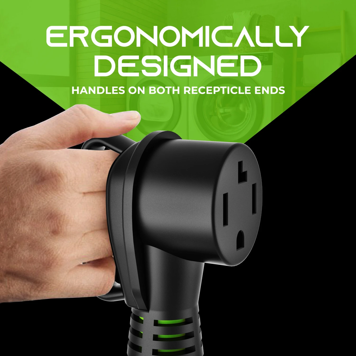 30 Amp NEMA 14-30P To Dual NEMA 14-30R Splitter Power Cord Adapter - 4 Prong STW 10AWG 4C(30 Amp Nema 14 30p To Dual Nema 14 30r Splitter Power Cord Adapter 4 Prong Stw 10awg 4c) 6 30 Amp NEMA 14-30P To Dual NEMA 14-30R Splitter Power Cord Adapter - 4 Prong STW 10AWG 4C(30 Amp Nema 14 30p To Dual Nema 14 30r Splitter Power Cord Adapter 4 Prong Stw 10awg 4c) - Image 6