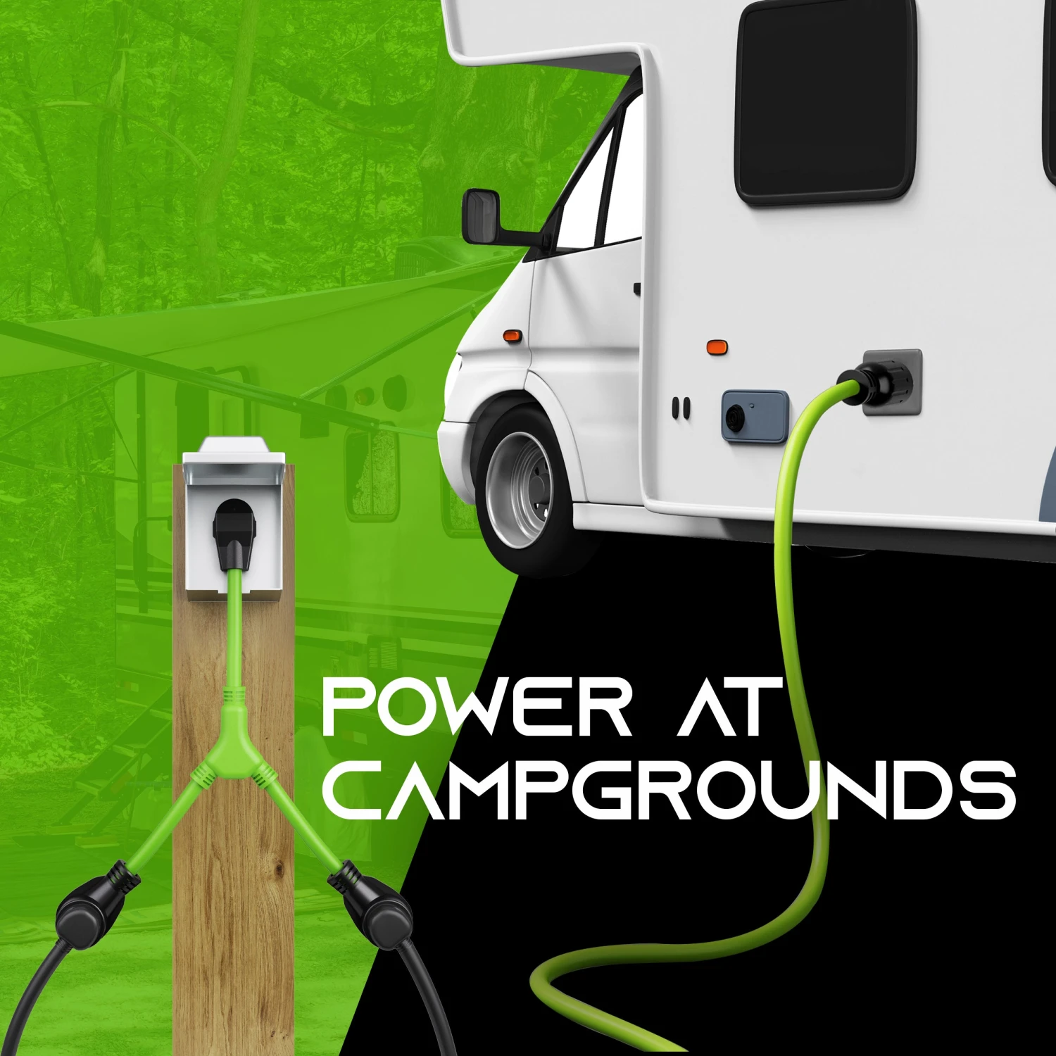 30 Amp NEMA 14-30P To Dual NEMA 14-30R Splitter Power Cord Adapter - 4 Prong STW 10AWG 4C(30 Amp Nema 14 30p To Dual Nema 14 30r Splitter Power Cord Adapter 4 Prong Stw 10awg 4c) 4 30 Amp NEMA 14-30P To Dual NEMA 14-30R Splitter Power Cord Adapter - 4 Prong STW 10AWG 4C(30 Amp Nema 14 30p To Dual Nema 14 30r Splitter Power Cord Adapter 4 Prong Stw 10awg 4c) - Image 4