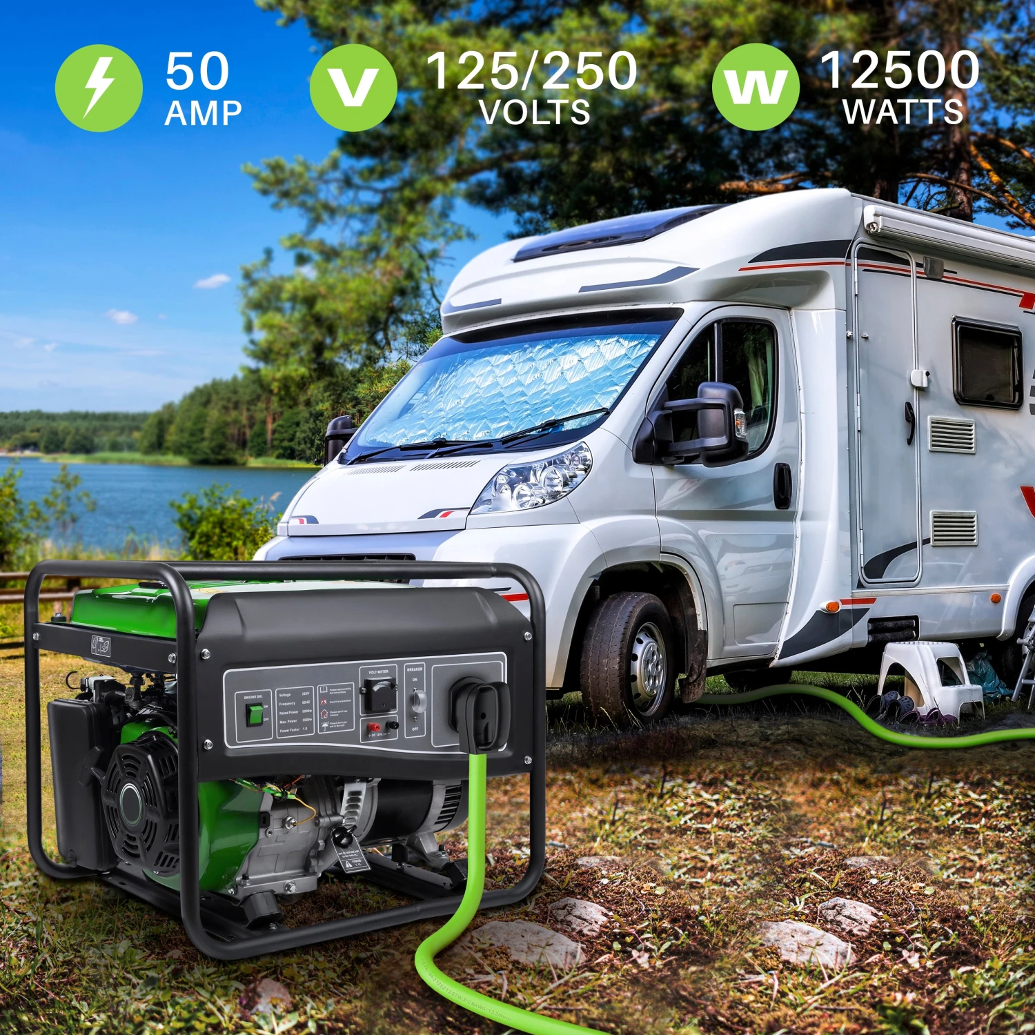 50-Amp NEMA 14-50P To SS2-50R Generator Extension Power Cable Cord(Gearit 50 Amp Nema 14 50p To Sse 50r Generator Extension Power Cable Cord) 4 50-Amp NEMA 14-50P To SS2-50R Generator Extension Power Cable Cord(Gearit 50 Amp Nema 14 50p To Sse 50r Generator Extension Power Cable Cord) - Image 4